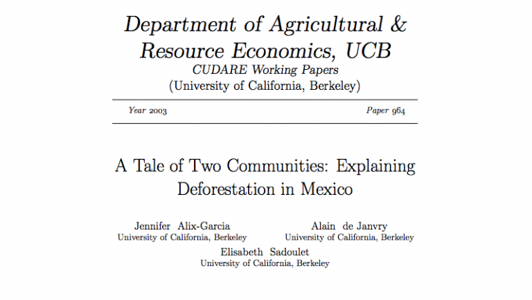 A Tale of Two Communities: Explaining Deforestation in Mexico - Consejo Civil Mexicano para la ...