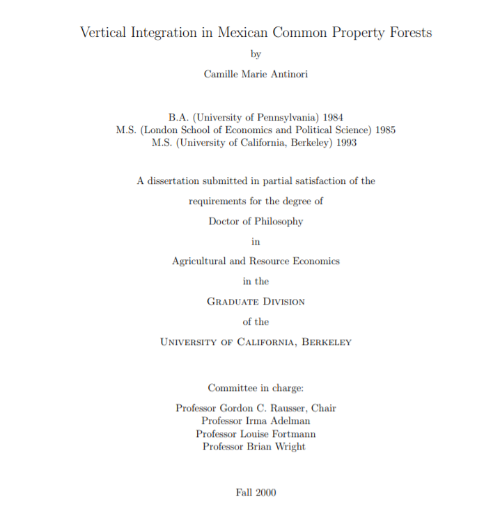 Vertical Integration in Mexican Common Property Forests - Consejo Civil Mexicano para la ...