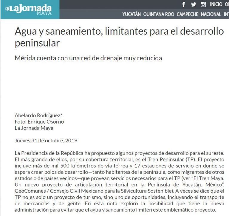 Agua y saneamiento, limitantes para el desarrollo peninsular - Consejo Civil Mexicano para la ...